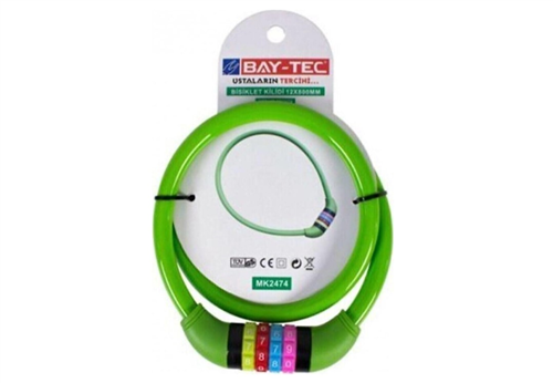 BAY-YEC BİSİKLET KİLİDİ ŞİFRELİ 80 CM MK 2474